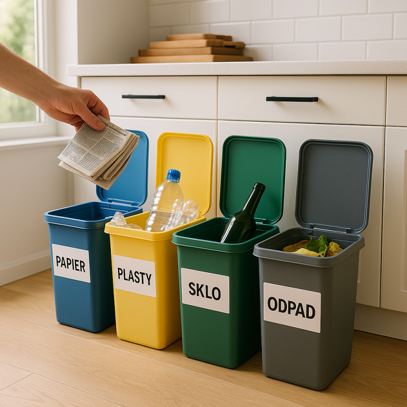 Ako efektívne triediť odpad v domácnosti