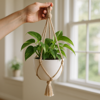 DIY hack na závesné kvetináče